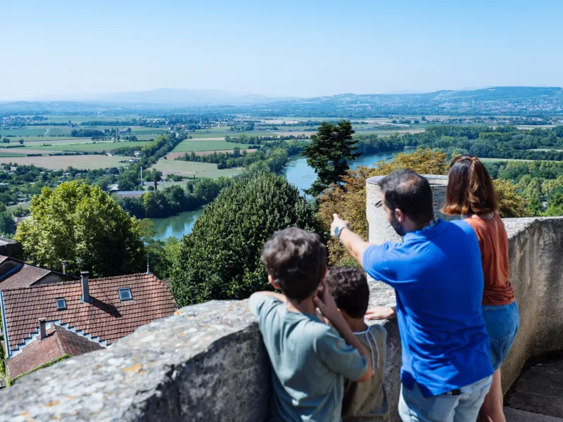 Panorama Château Fort Trévoux Ain