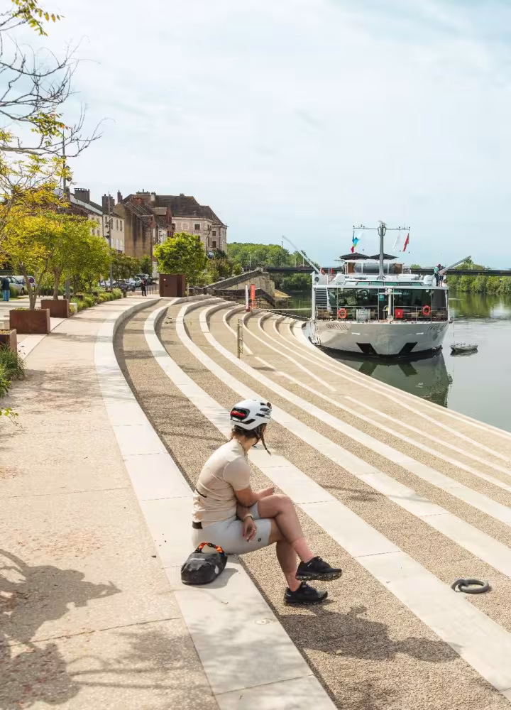 La Voie Bleue à vélo - Seurre - Gradins - Côte-d'Or - Bourgogne-Franche-Comté