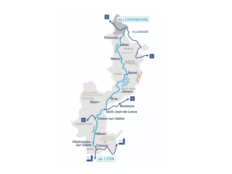 Aansluiting met andere fietsroutes